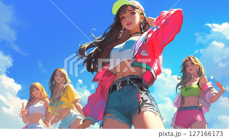 カッコいい女性ダンスグループ 127166173