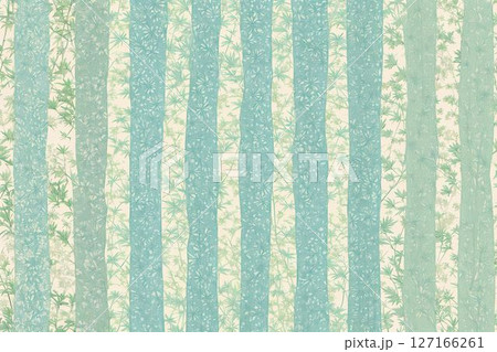 和風テイストの植物模様テキスタイル 127166261