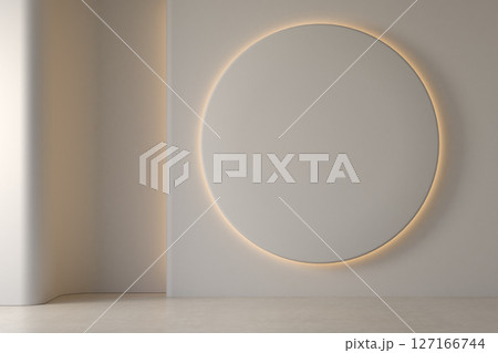 Modern style conceptual interior empty room 3d illustration Modern style conceptual interior empty room 3d illustration 127166744