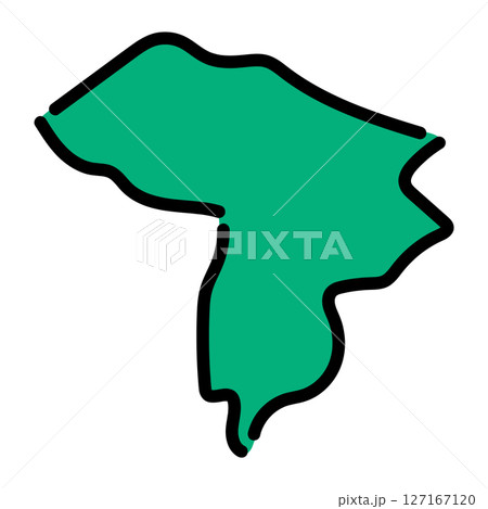 手書き_アゼルバイジャン_アグスタファ_ベクター素材 127167120