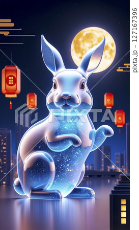 満月 フルムーン バニー 127167396