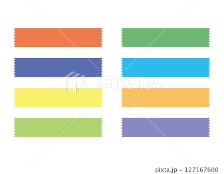 シンプルなマスキングテープのセット 127167600