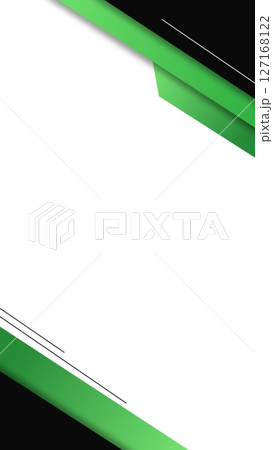 黒とグリーンのビジネス系フレーム 127168122