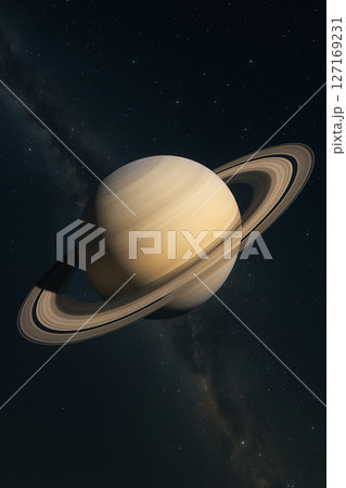 宇宙から見た土星 127169231