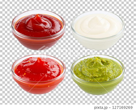 Colorful Dips and Sauces Collection 127169269