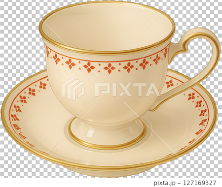 茶杯套裝插圖圖像 茶杯套裝插圖圖像 127169327