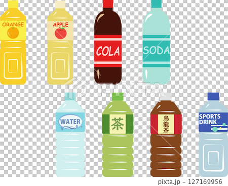 Large plastic bottle drink set Large plastic bottle drink set 127169956