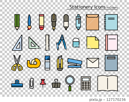 文具_カラーアイコン 127170236