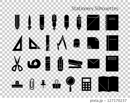 Stationery_Silhouette icon 127170237