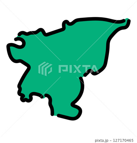 手書き_アゼルバイジャン_トヴズ_ベクター素材 127170465