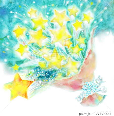 星の花束　流れ星　夜空 127170581