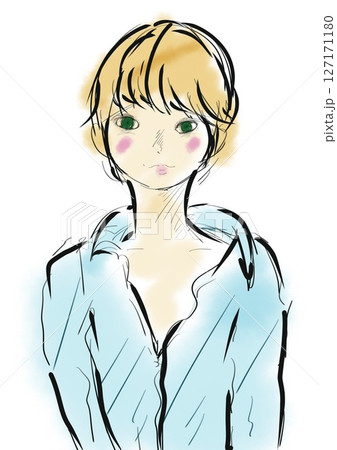 女性上半身 女性上半身 127171180