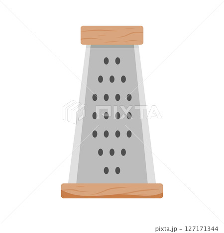 Kitchen tool used for grating cheese and vegetables in home cooking Kitchen tool used for grating cheese and vegetables in home cooking 127171344