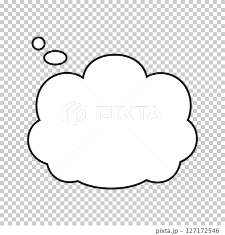 Simple speech bubble illustration - Fluffy Simple speech bubble illustration - Fluffy 127172546