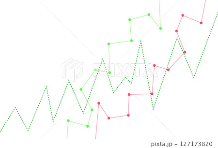 Stock market illustration on isolated background, flat vector illustration Stock market illustration on isolated background, flat vector illustration 127173820