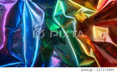 キラキラのオーロラセロファンの背景画像 127173895