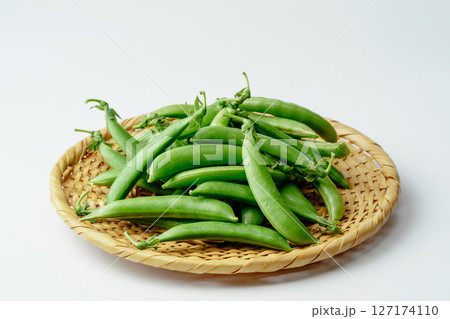スナップエンドウ　ざる盛り 127174110