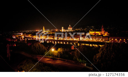 florence, italy, night view florence, italy, night view 127174356