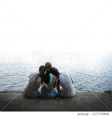 Girls at the lake 127174660