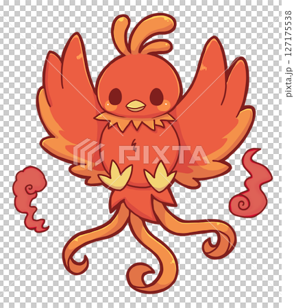 中国神話の朱雀・火の玉あり 127175538