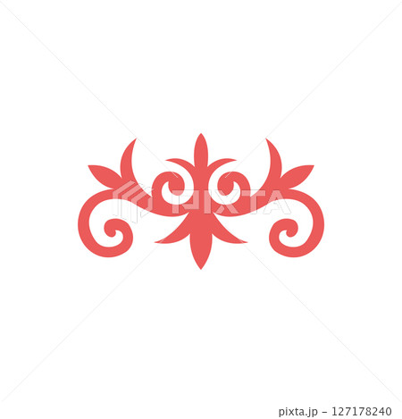 Traditional Turkic Ornament Vector. Ethnic Kazakh, Tatar, Kyrgyz Decorative Element for Folk Design and Cultural Projects. Traditional Turkic Ornament Vector. Ethnic Kazakh, Tatar, Kyrgyz Decorative Element for Folk Design and Cultural Projects. 127178240