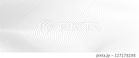 Distorted wave monochrome texture. dynamical rippled surface. Vector mesh grid pattern of lines Distorted wave monochrome texture. dynamical rippled surface. Vector mesh grid pattern of lines 127178288