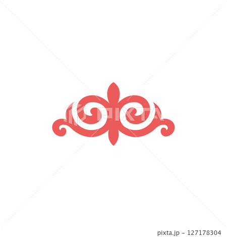 Ethnic Turkic Ornament Vector. Traditional Kazakh Kyrgyz Tatar Decorative Element for Folk Art and Cultural Design. 127178304