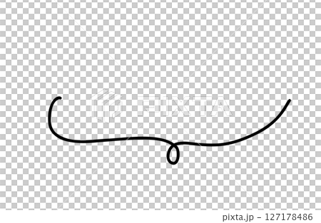 手書きの半分吹き出し 127178486