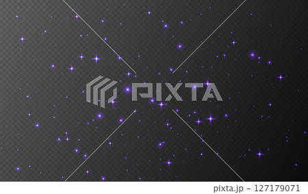 Purple sparkling stars, shiny particles light effect, transparent flying stardust texture Purple sparkling stars, shiny particles light effect, transparent flying stardust texture 127179071