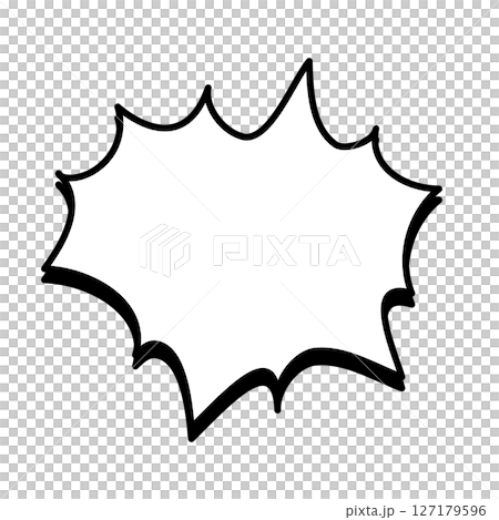 影付きの衝撃を表すフレーム 127179596