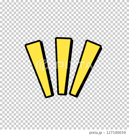 黄色の強調マークアイコン 127180039