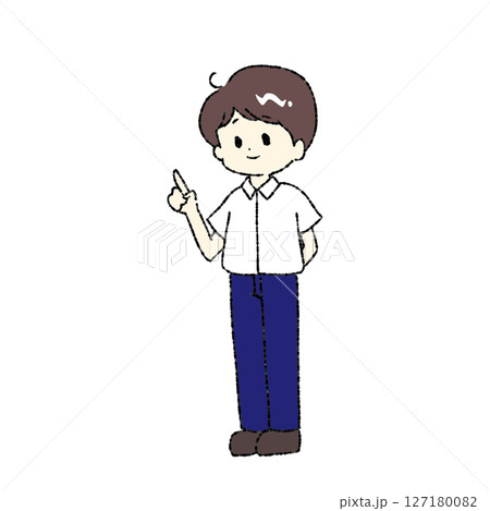 案内をする若い男性 案内をする若い男性 127180082