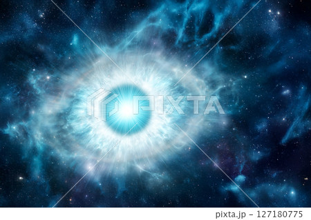 星空を背景に放たれたエネルギー 127180775