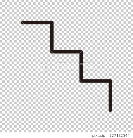 僅簡單圖示樓梯 僅簡單圖示樓梯 127182544