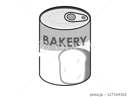 パンの缶詰のイラスト 127184302