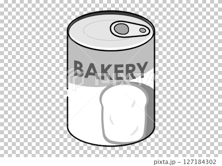 パンの缶詰のイラスト 127184302