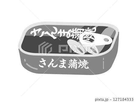 さんまの蒲焼缶のイラスト 127184333