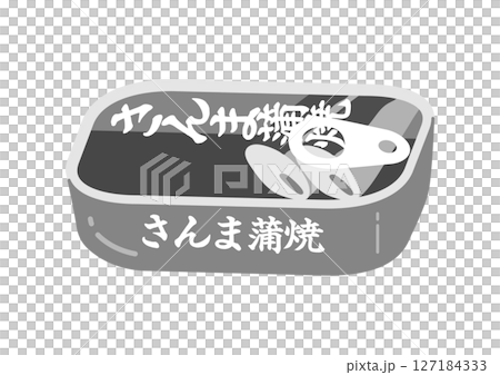 さんまの蒲焼缶のイラスト 127184333
