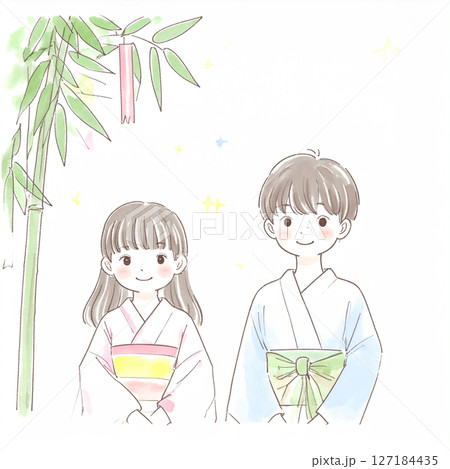七夕のイラスト素材 七夕のイラスト素材 127184435