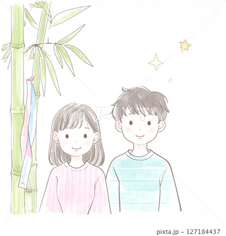 七夕のイラスト素材 127184437