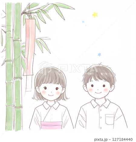 七夕のイラスト素材 127184440