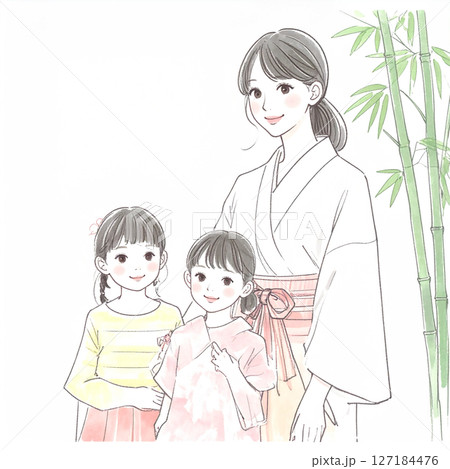 七夕のイラスト素材 七夕のイラスト素材 127184476