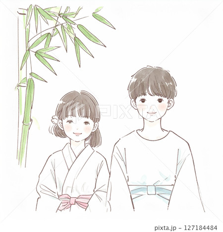 七夕のイラスト素材 127184484