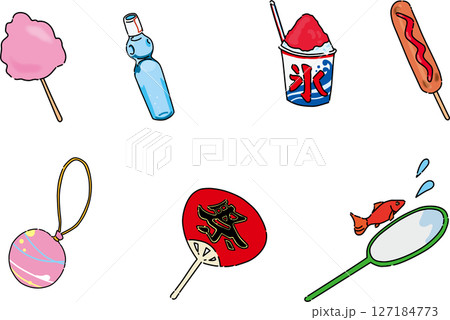 お祭り屋台セット 127184773