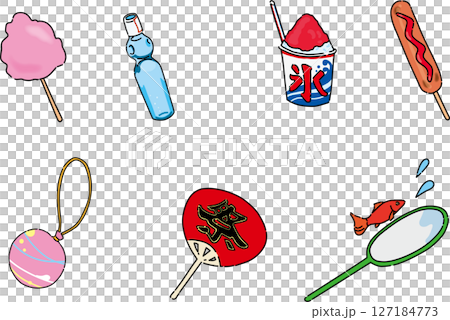 Festival food stall set Festival food stall set 127184773