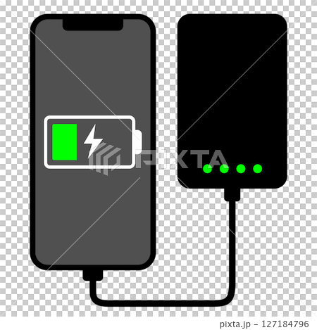 智慧型手機用行動電池充電 127184796