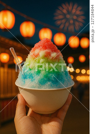 夏祭りのかき氷 127184844
