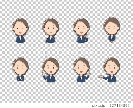 うちの頼れる先輩表情セット 127184893