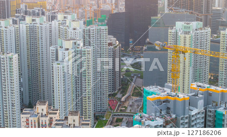 June 6 2025 Urban Residential Towers in a Densely Populated City 127186206
