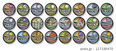 Vector Sport Logos Set 127186470